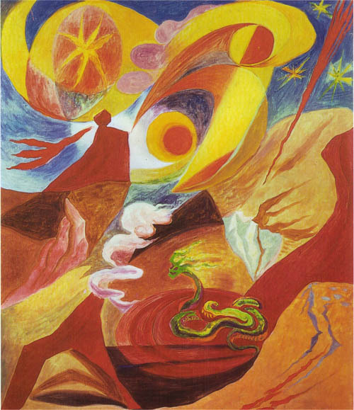 artist-masson:Landscape with miracles, 1935, Andre Masson