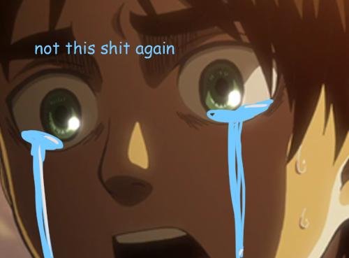 erensbooty:  my reactions to every snk episode ever        
