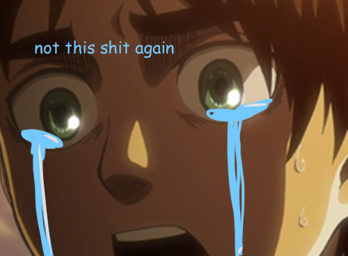 erensbooty:  my reactions to every snk episode ever            