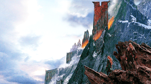 silvan-captain:Tauriel and Legolas - Journey to Gundabad (Concept Art - BotFA EE bts)