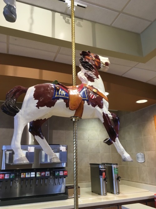 Carousel horse at McDonalds!