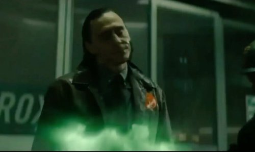 Loki Using His Magic To Dry Himself Off
