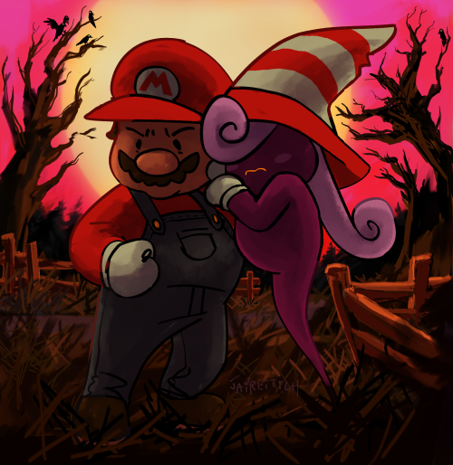 Paperbooart:one Of My Old Paper Mario Fanart Posts Has Been Circulating So I Redrew