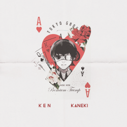 kayox: Tokyo Ghoul Trump + ken Kaneki/Sasaki Haise As The Ace of Hearts.  ♥  