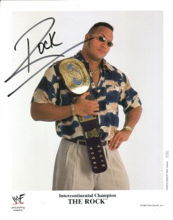 fishbulbsuplex:  WWF Intercontinental Champion The Rock  Classic