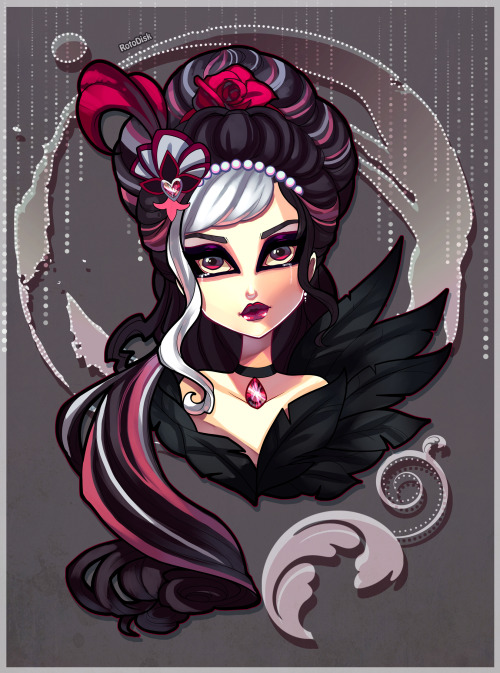 rotodisk: Doodle of Duchess in more of a Black Swan dress up~ I think I’ll do a full version of her 