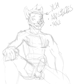 YCH sketch, price will be  including flat