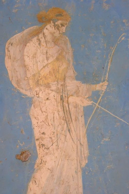 ancientart: A collection of ancient Roman frescos recovered from Vesuvian Ash in Stabiae, 1st c