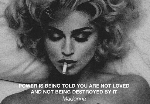 nothing....lipstick, a little blood