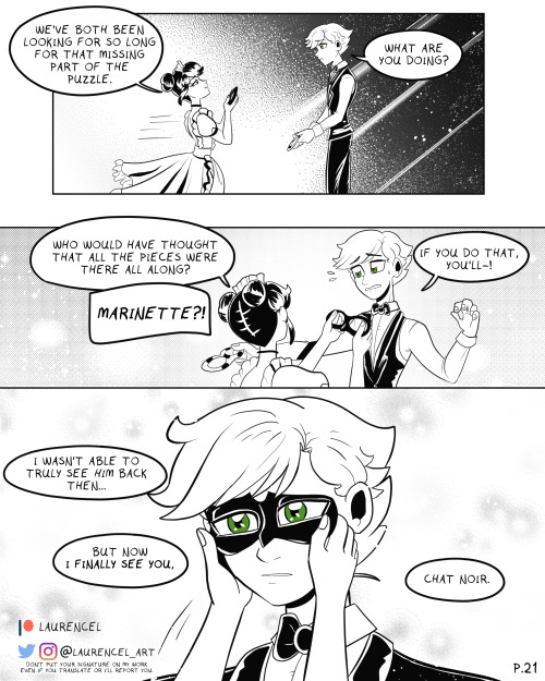 Masked FeelingsPage 21  &amp; Page 22This Miraculous fancomic takes place 3 years after sea
