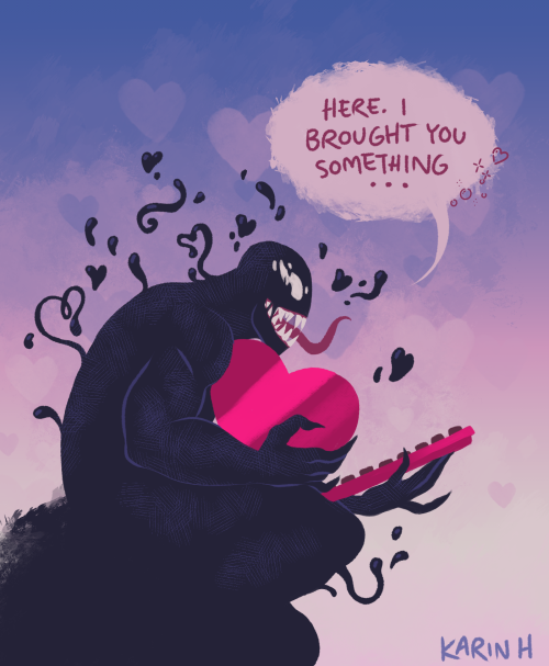 for valentine’s day and for @symbruary​: a quick redraw of a deeply iconic comic panel that i think 