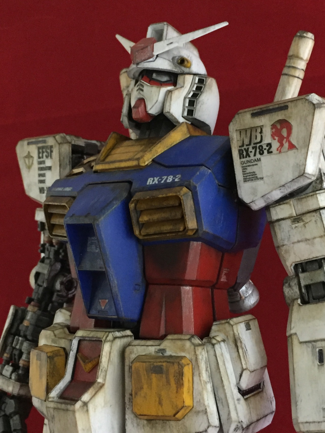 bigdaddycruiser:  Finally completed good ol’ granddaddy Gundam!  Model: PG RX 78-2