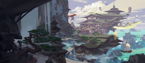 theamazingdigitalart:Floating Homeland by G liulian