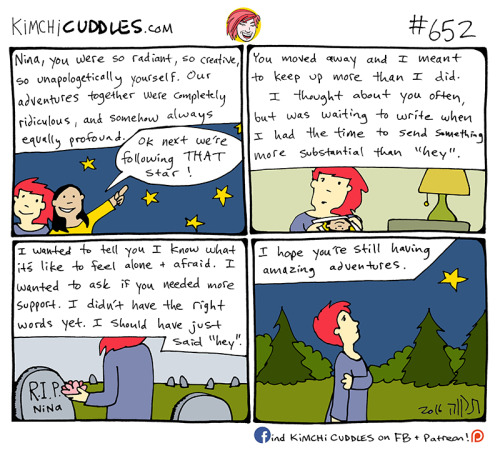 kimchicuddles:  TW: suicideNina, I miss you <3SEE ME ON TOUR! http://bit.ly/2cBFdQUBECOME A PATRON: https://www.patreon.com/kimchicuddles