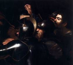 Detail from Caravaggio’s “The Taking