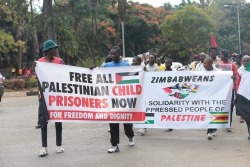 okrastew:March for Palestine today June 2, 2018 in Harare, Zimbabwe.