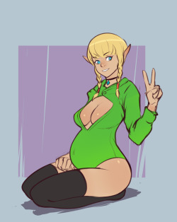 xizrax:another sketch commission of preggers