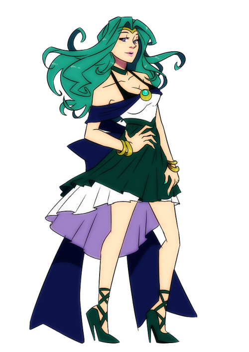 Sailor Neptune and Sailor Uranus redesign.oh look, Im one step closer to finish these redesigns :D