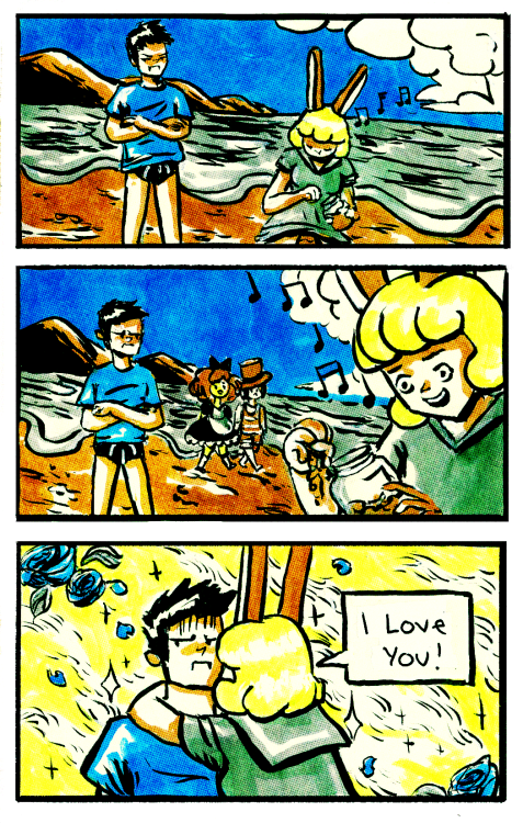 A true beach mystery comic