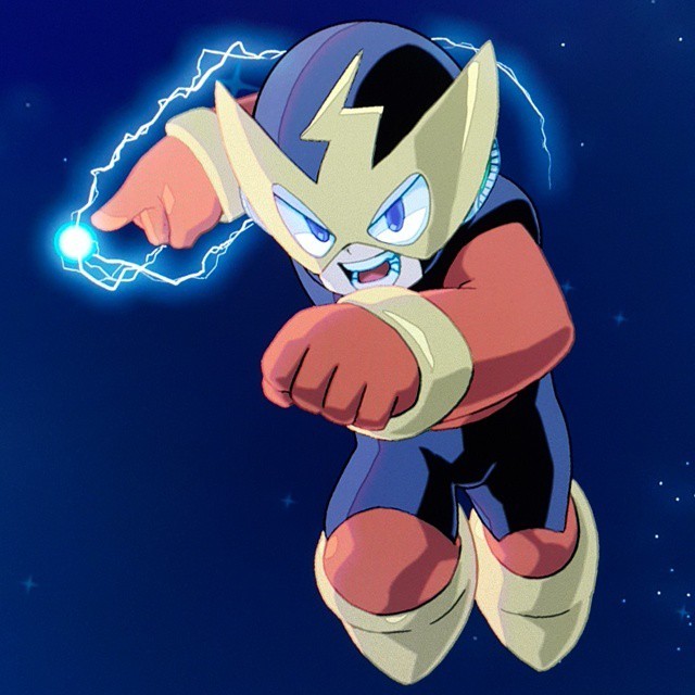 #ElecMan from the #MegaMan #LegacyCollection illustration I drew up  http://facebook.com/MegaMan