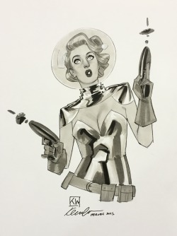 kevinwada:  Retro Sci-Fi Girl