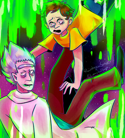 Rick and Morty collab with @elmobloop !