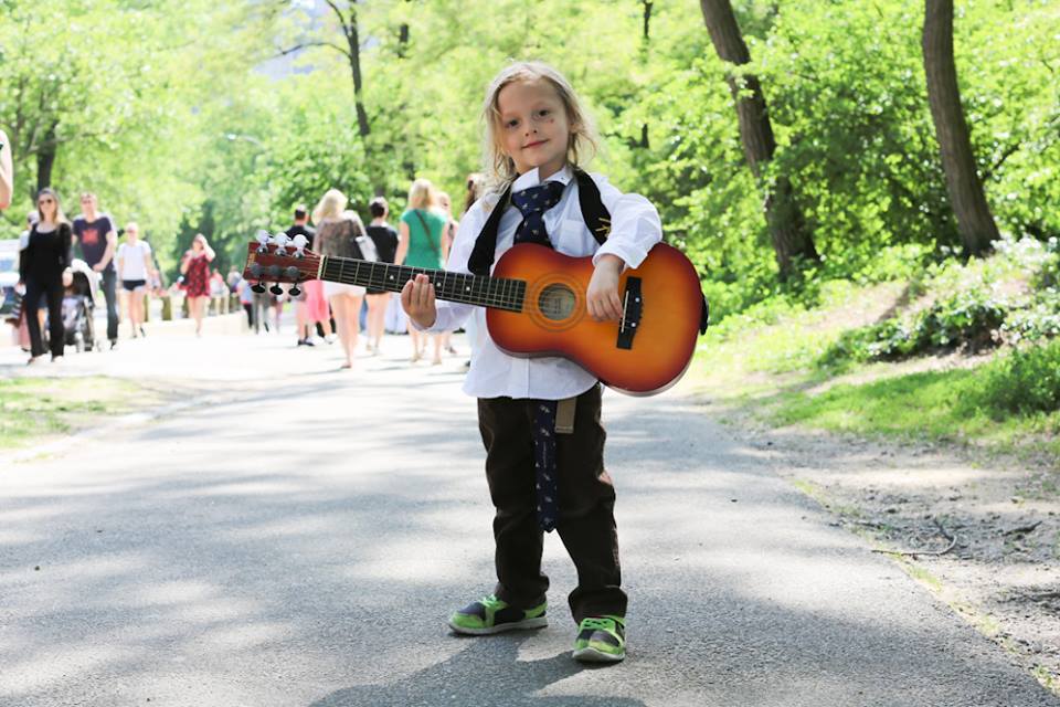 humansofnewyork:  I asked him to tell me his favorite song. He strummed randomly