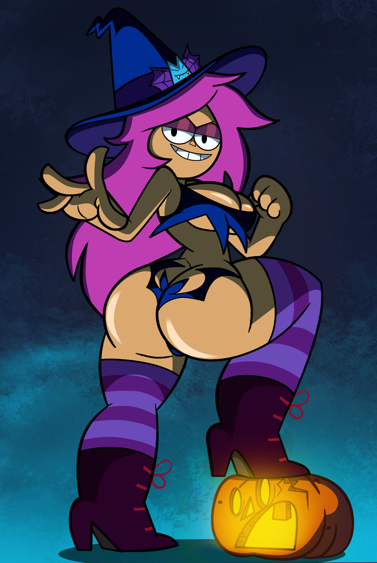 grimphantom2:  Happy Halloween: Witchy Enid by grimphantom ALT VERSIONhttps://sta.sh/01g391wmk11zHey