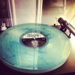 recordnerdz:  H2O - s/t. Aqua blue. Limited to 100. #vinyl #vinyligclub #vinylcollectors #vinyladdicts