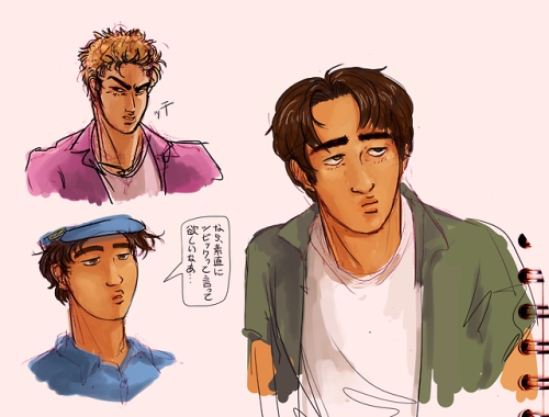 here’s a bunch of those initial d sketches!!