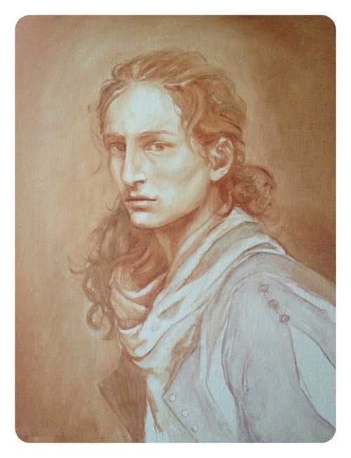 leonardian: Work in Progress: A Portrait of LeonardoOil on Linen Panel A couple of months ago, I was
