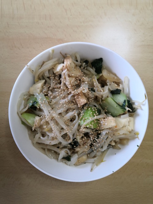 rice noodles with tofu and bok choyrice noodles are not a typical part of japanese cuisine, but you 