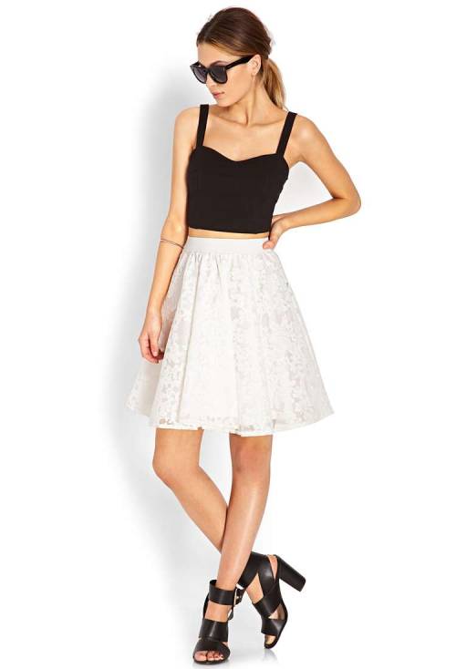 floral-floral-floral:Embroidered Organza SkirtSee what’s on sale from Forever21 on Wantering.