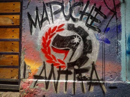 ‘Mapuche Antifa’ seen in Santiago, Chile