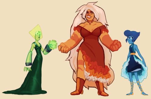 albrii:sudgemo: hmm how about the crystal gems in fancy-shmancy grand ball outfits! Or a strange wor