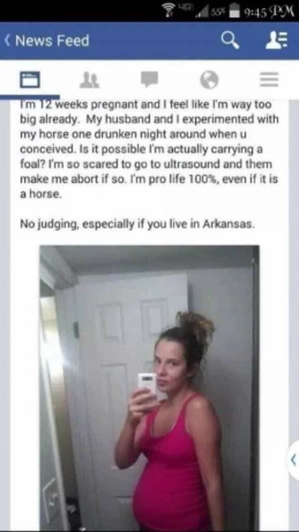 most-euphoric:“I’m pro life 100%, even if it is a horse.”