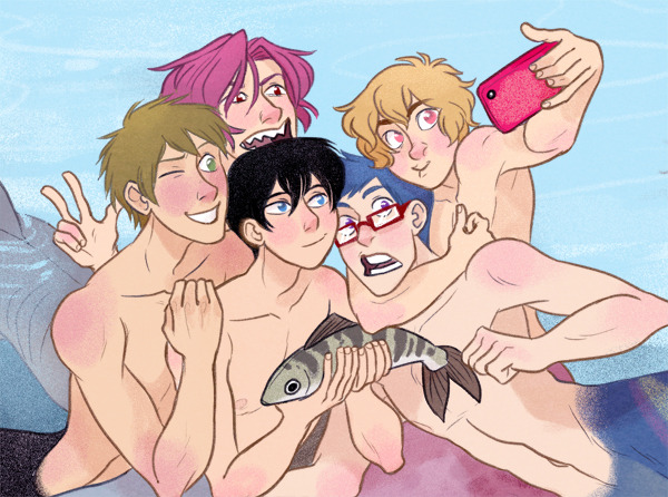 peachymints:  Before 2014 starts, I am grateful to 2013 for the anime and mermen