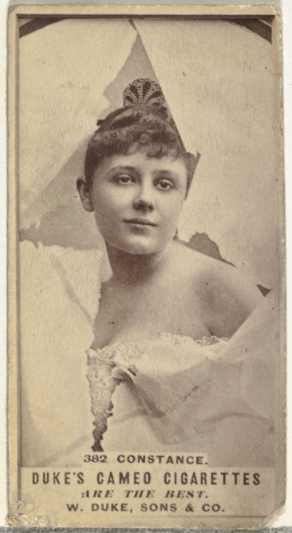 met-drawings-prints: Card Number 382, Constance, from the Actors and Actresses series (N145-5) issue