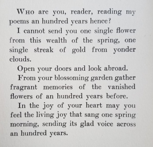 thefugitivesaint:Rabindranath Tagore (1861-1941), poem 85 from “The Gardener”, 1914Trans