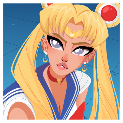 steve-neu:A couple sailor moon redraw challenges from instagram. :D