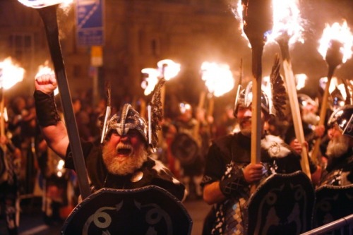 paganroots:Torchlight procession to kick off Hogmanay celebrations in Edinburgh, December 30, 2014. 