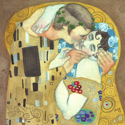 bunnypudding: My @hannigramholidayexchange gift for @datasbutt! A watercolor, gouache, and paint pen