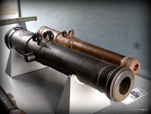 A cannon from the Spanish Armada ship, La Trinidad Valencera, which sunk off the Donegal coast on th