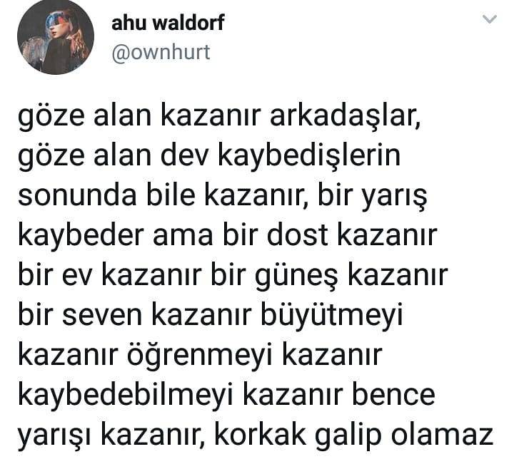 Göze alan kazanır...