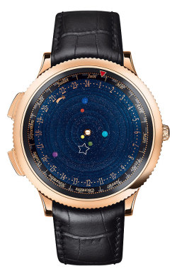 steampunktendencies:  If you’ve ever wondered when Jupiter will next be aligned with Mars, Van Cleef &amp; Arpels has a watch that will tell you. Its new Midnight Planetarium Poetic Complication watch has six rotating disks, each bearing a tiny sphere