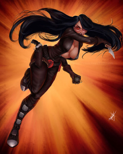 superheropinups:  The Baroness by Jo Chen