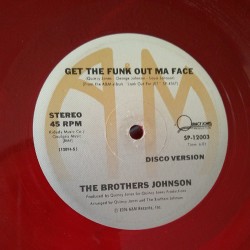 vinyldiver:  Get the Funk Out ma Face! / The Brothers Johnson - Red #vinyl #nowspinning #cratedigger 50¢ what?? 