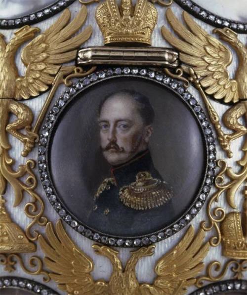 imperial-russia:Romanov Tercentary Egg miniature portraits of...