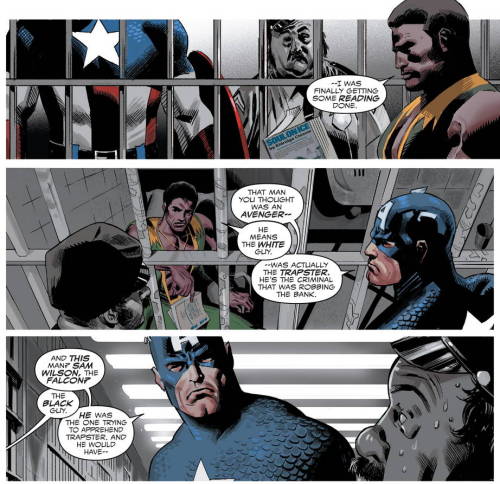 thefingerfuckingfemalefury: drfitzmonster:  thefingerfuckingfemalefury:   kuroba101:  thefingerfuckingfemalefury:  superheroesincolor:  Captain America: Sam Wilson Vol 1 #11 (2016)    Story: Nick Spencer, art: Daniel Acuna  Get the series here  [ Follow