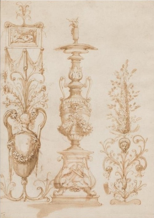 Piero di Giovanni Bonaccorsi detto Perino del Vaga  (1501-1547)Urns